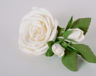 Цветы из фоамирана мастер-класс Свадебные заколки из фоамирана