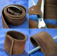 كيفية صنع حزام من الجلد بأيديك