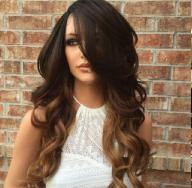 تلوين Balayage للشعر مع الانفجارات تلوين Balayage للشعر الطويل الداكن