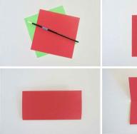 ओरिगेमी फूल: बच्चों के लिए आसान योजनाएं कागज के फूल ओरिगेमी निर्देश
