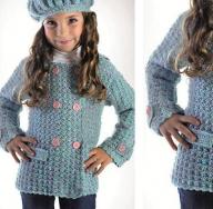Crochet कोट: लड़कियों के लिए Crochet कोट बुनाई के पैटर्न और विस्तृत विवरण